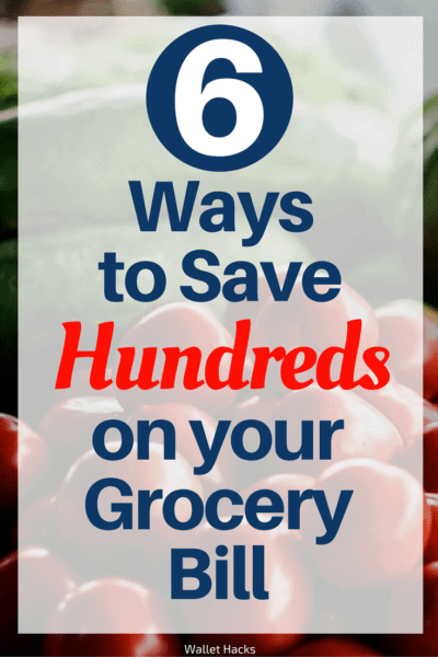 Food is probably one of your biggest expenses each month, see how these six easy ways can help you save hundreds on your monthly supermarket trips!